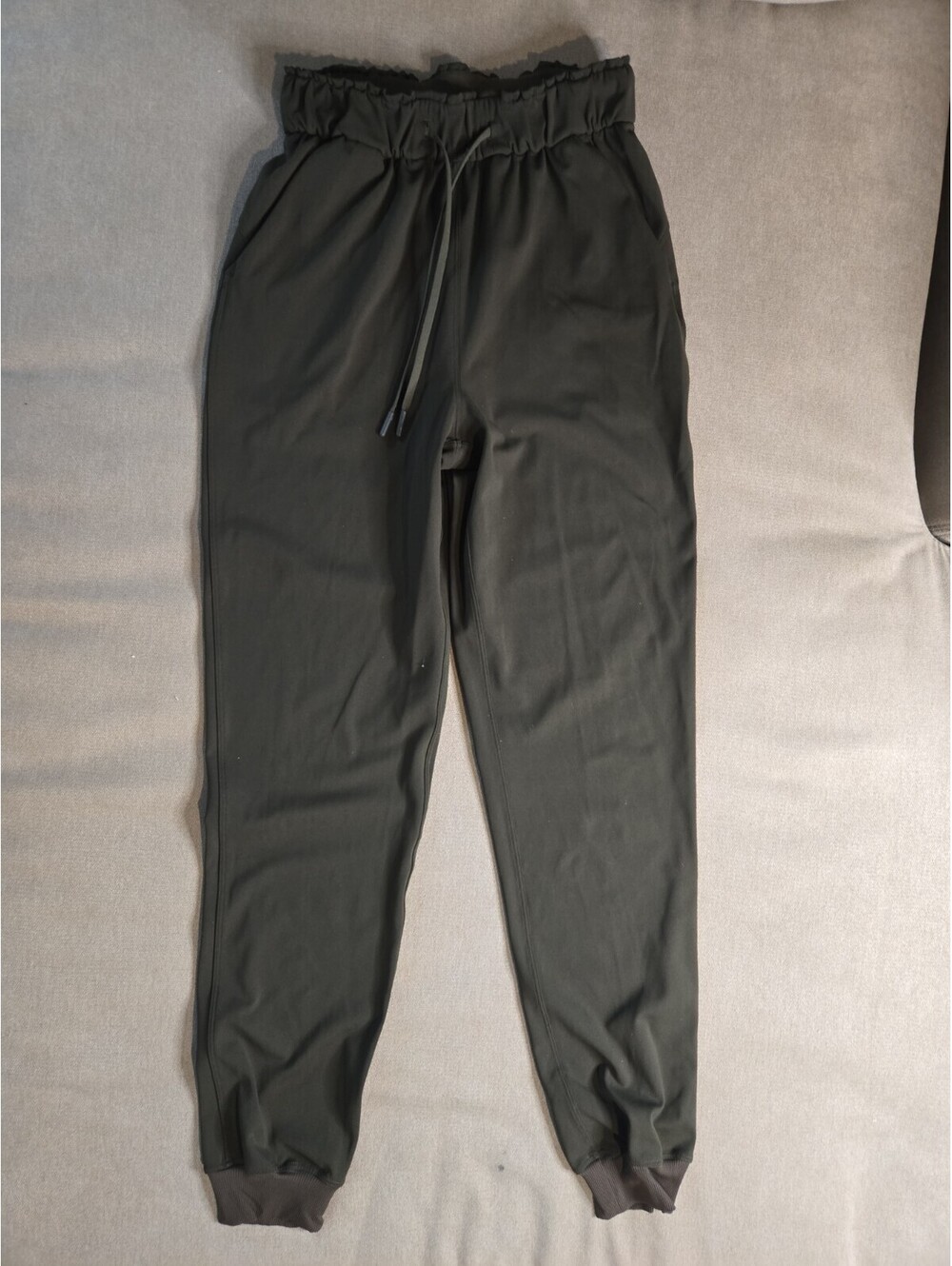 Lululemon On The Fly Pant Women's 2 Green 7/8 Jogger Gorpcore Travel Athleisure